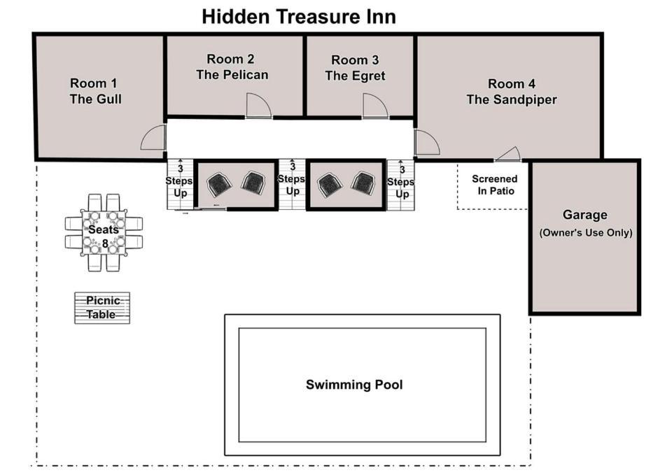 The Pelican Hidden Treasure Inn Room 2 By Bryant Real Estate Kure Beach Exteriör bild
